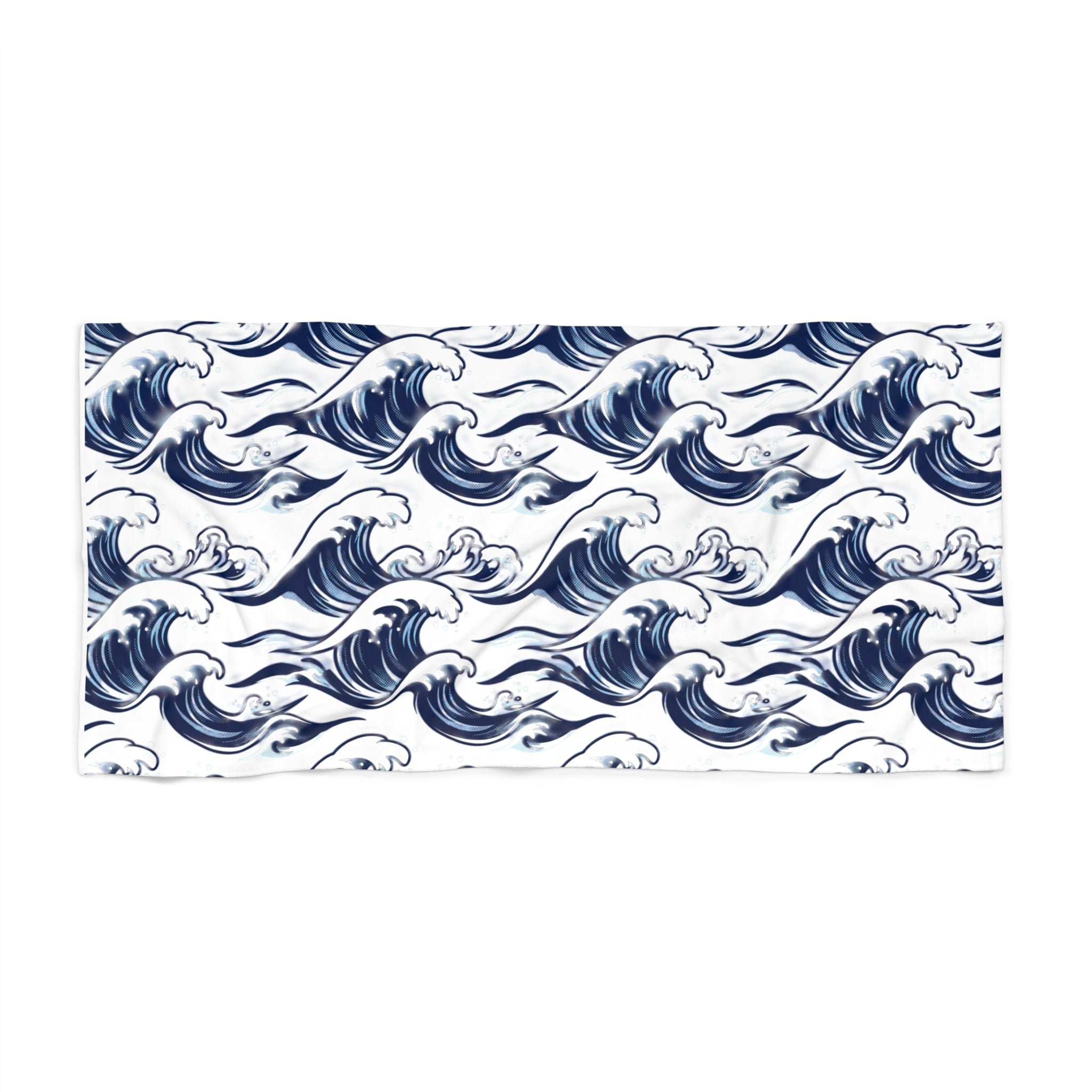 SplashDrop Beach Towel — Navy Wave