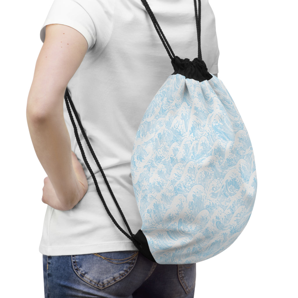 SplashDrop Wave Drawstring Bag