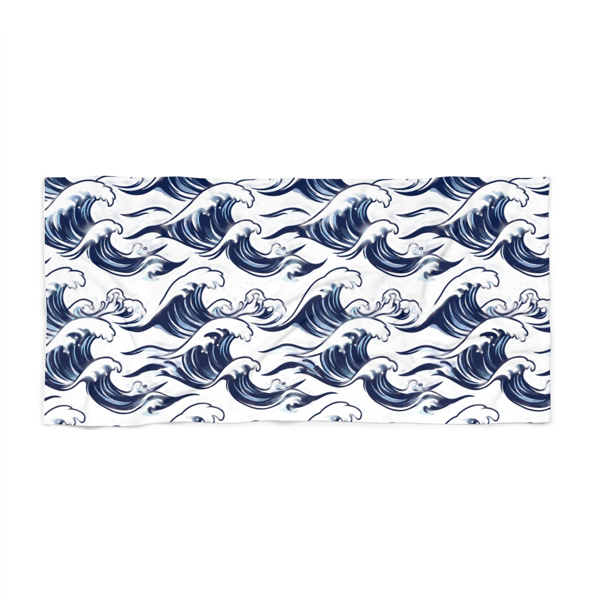 SplashDrop Beach Towel — Navy Wave